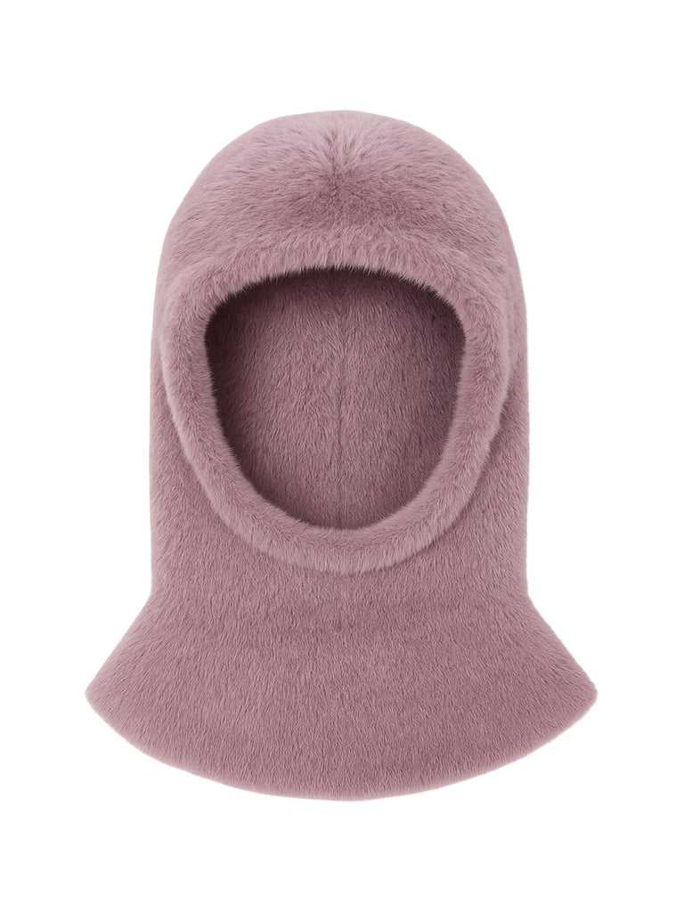 Cagoule douce fausse fourrure, bonnet balaclava chaud hiver, cagoule unisexe, cagoule polaire colorée, cagoule tricotée douce, cagoule confort cocon, modèle Parkie - Écharpe - Lavande