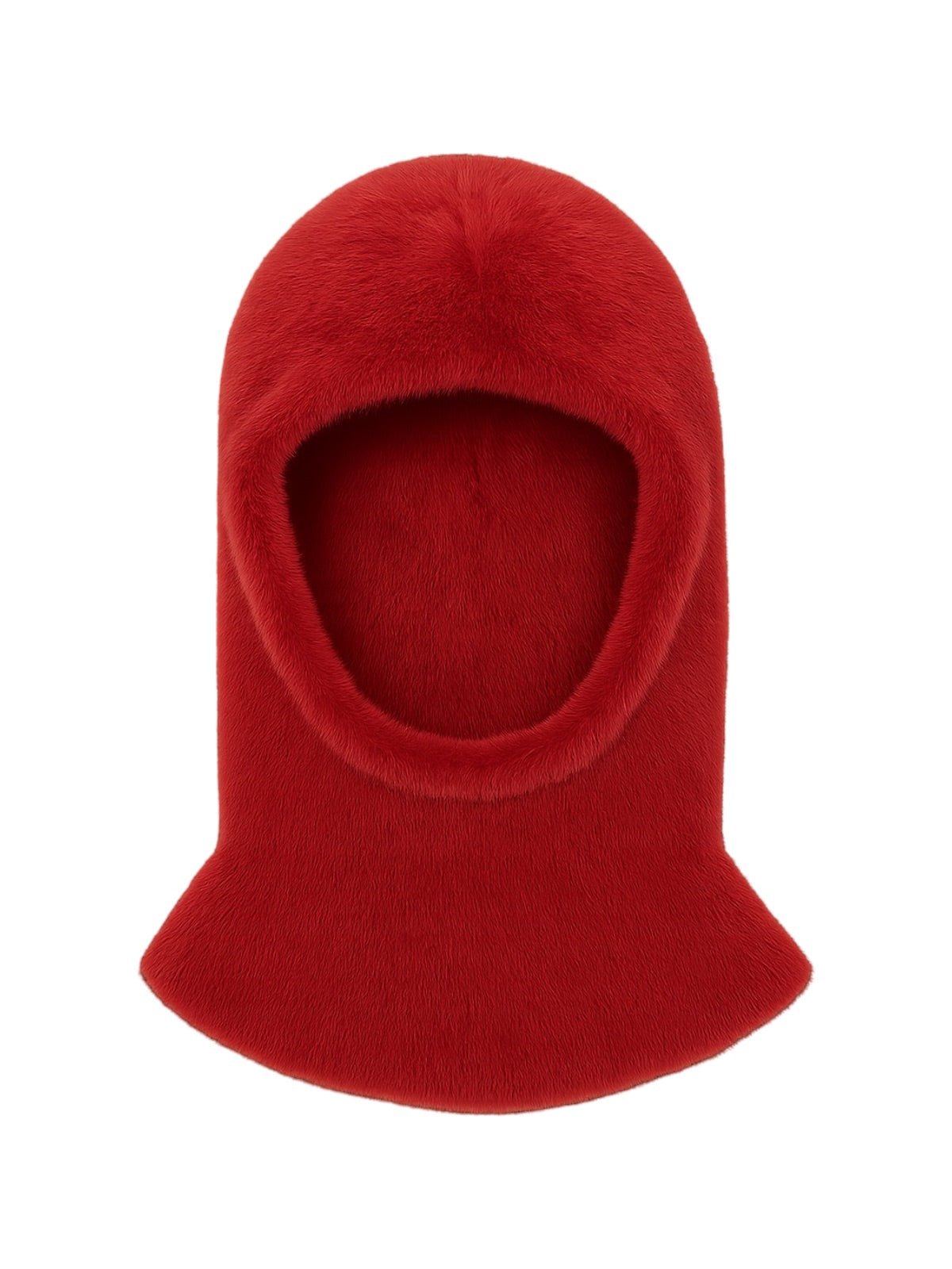 Cagoule douce fausse fourrure, bonnet balaclava chaud hiver, cagoule unisexe, cagoule polaire colorée, cagoule tricotée douce, cagoule confort cocon, modèle Parkie - Écharpe - Rouge