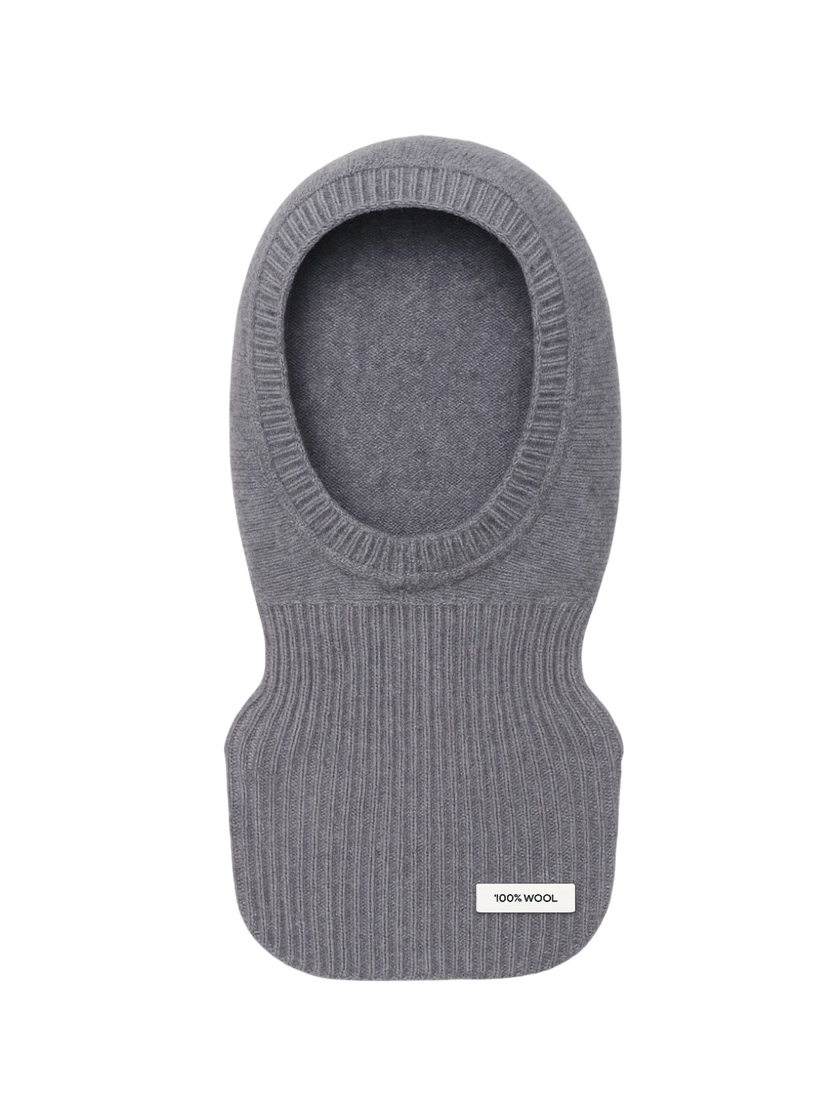 Cagoule femme laine mérinos, tricot doux et chaud, col intégré hiver, accessoire mode protection froid, bonnet cagoule chic, modèle Olise - Écharpe - Gris