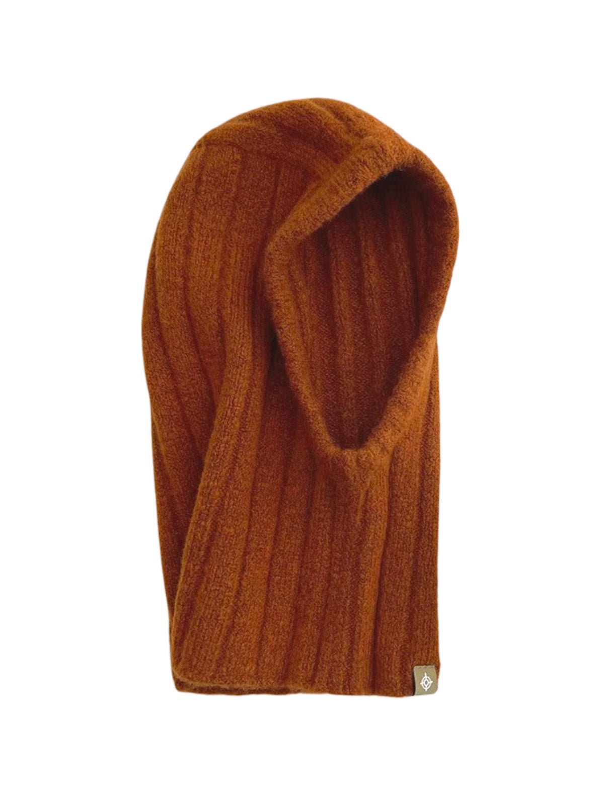 Cagoule tricotée en laine, cagoule femme hiver, cagoule unisexe chaude, balaclava douce, cagoule protectrice cou et tête, modèle Kissa - Écharpe - Orange