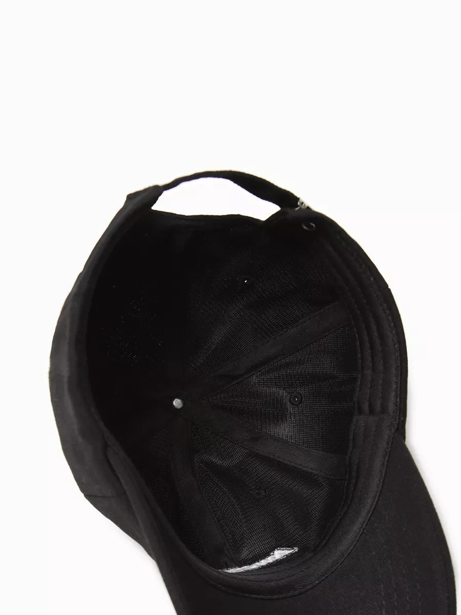 Casquette baseball coton brodée Awesome, ajustable, visière courbée, plusieurs couleurs, modèle Volin - Casquette - Noir