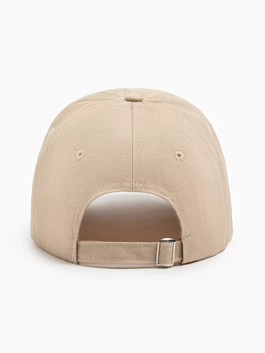 Casquette baseball usée, broderie SECRET, coton respirant, ajustable, style vintage, mixte, modèle Simy - Casquette - Beige