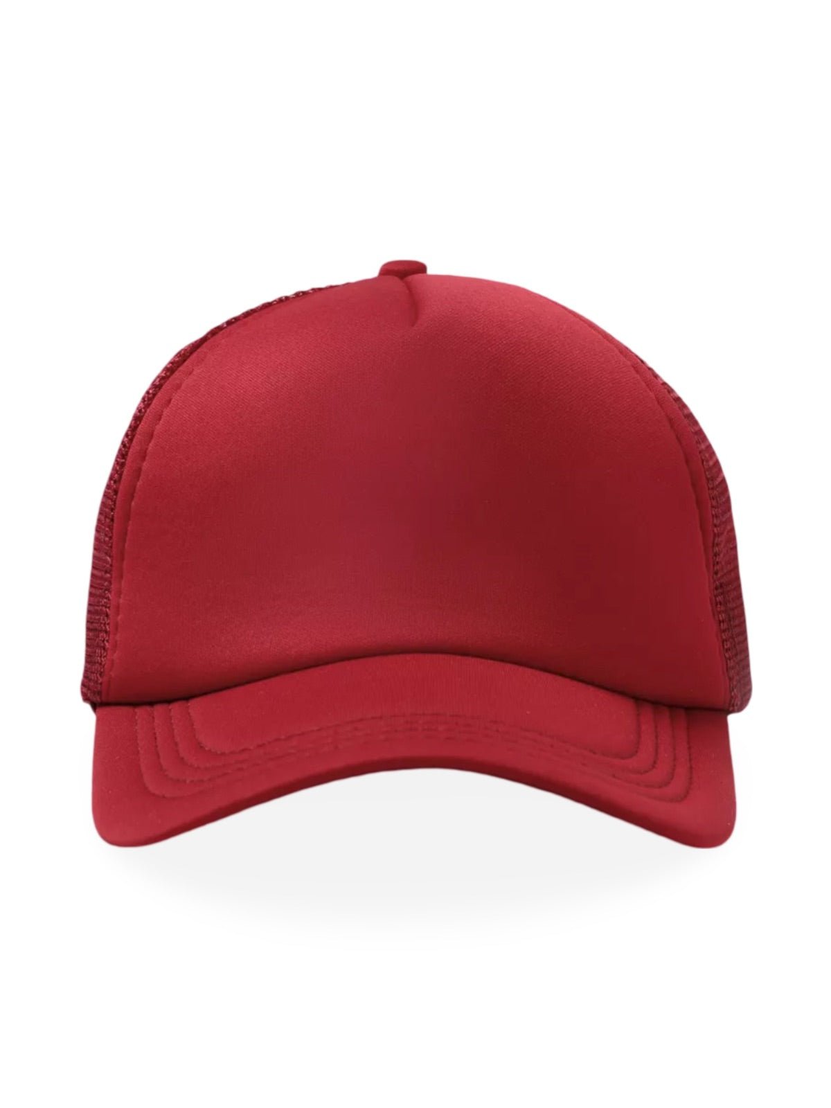 Casquette filet unie, légère et respirante, réglable, idéale pour l'été, modèle Quinn - Casquette - Bordeaux