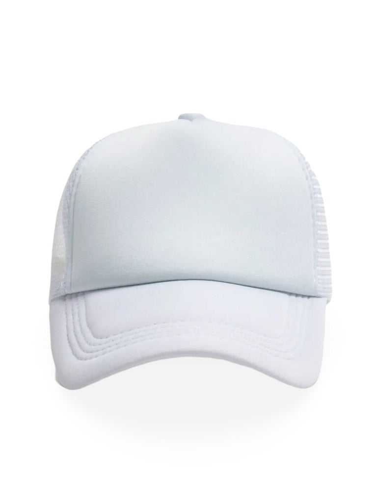 Casquette filet unie, légère et respirante, réglable, idéale pour l'été, modèle Quinn - Casquette - Blanc