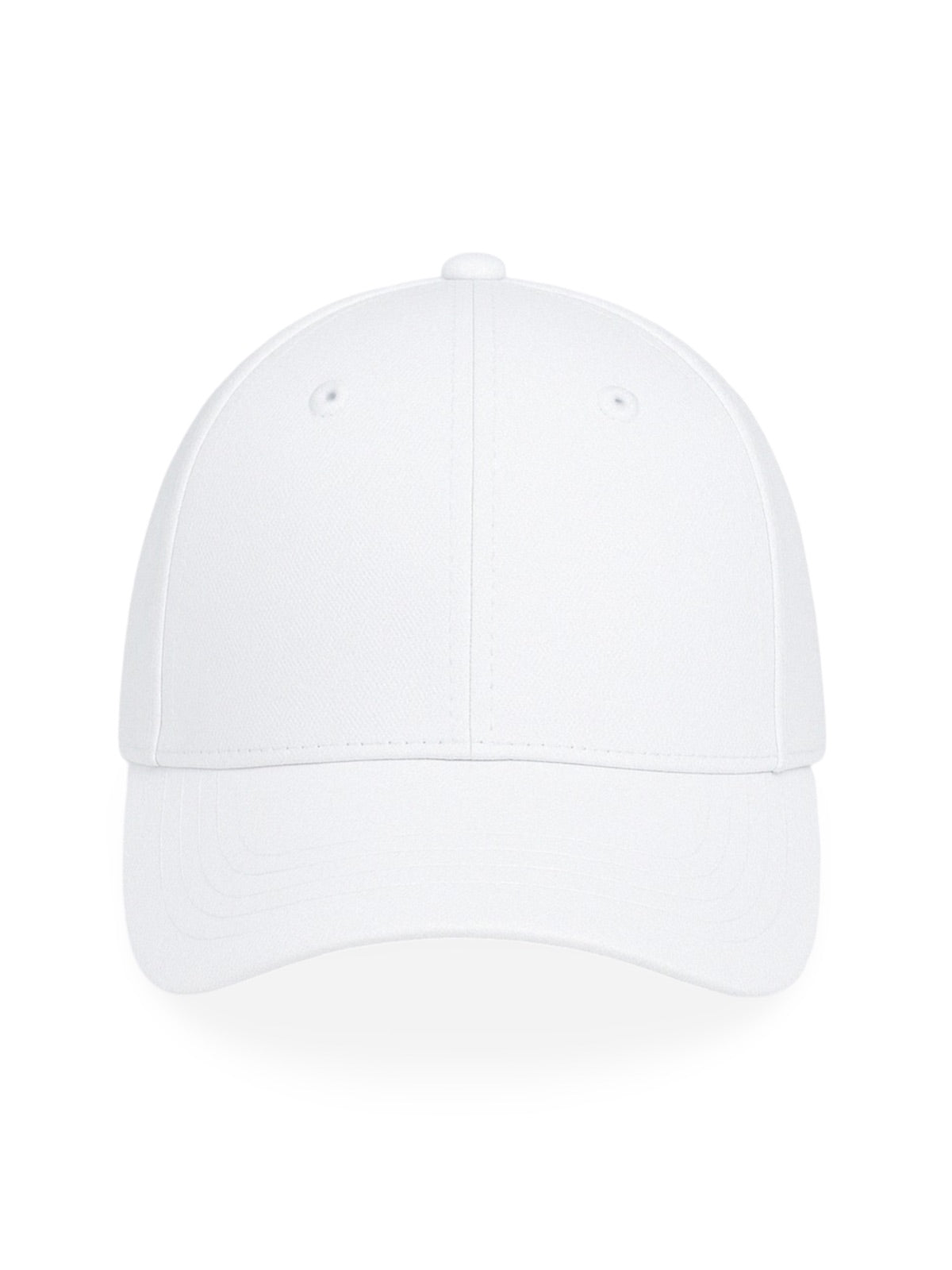 Casquette unie colorée, à visière courbée, réglable, au polyester respirant, look minimal, modèle Gaby - Casquette - Blanc