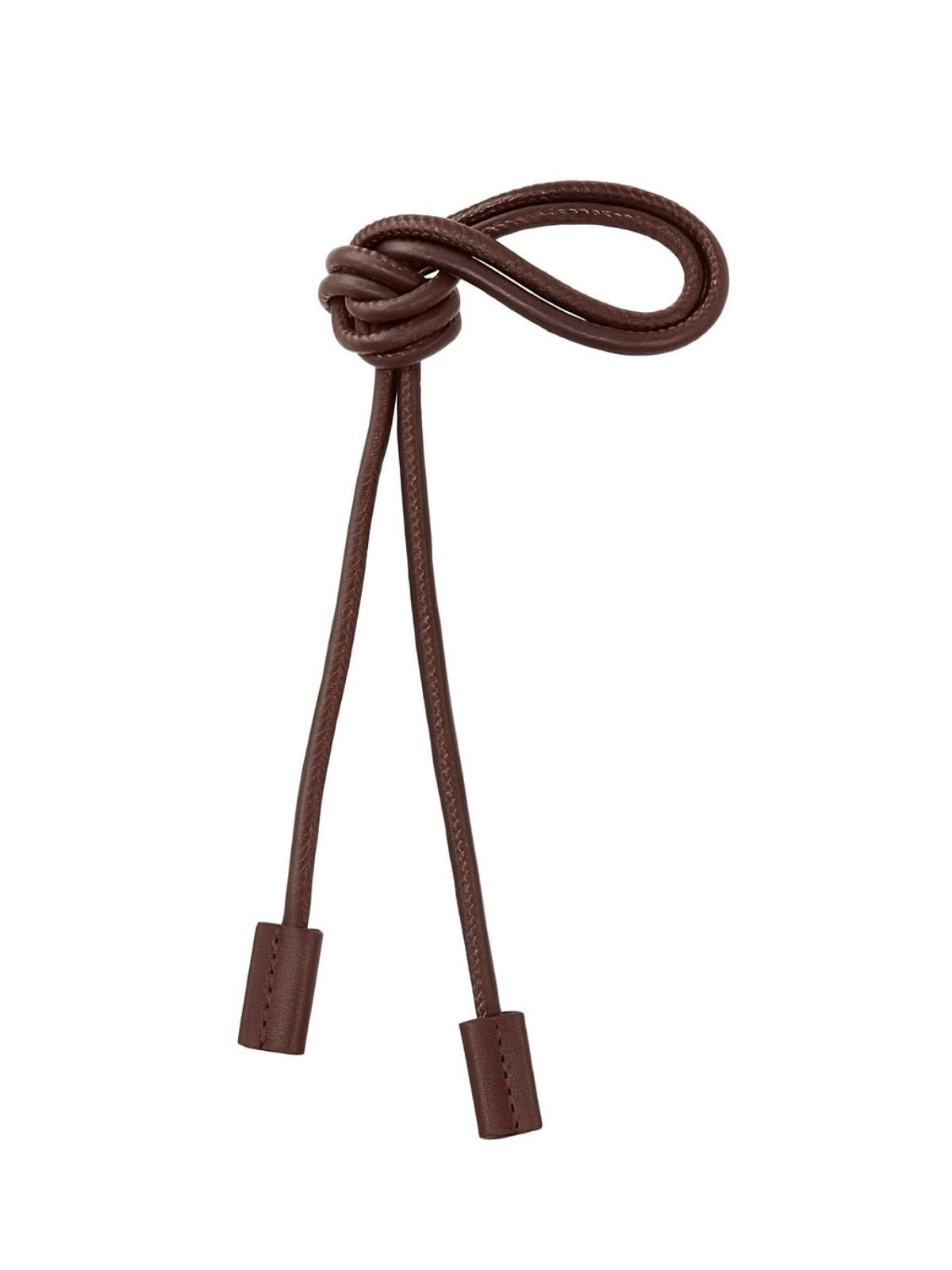 Ceinture fine à nouer, corde simili vegan, ceinture longue femme, accessoire taille robe, ceinture fine minimaliste, rétro automne, modèle Tina - Ceinture - Marron Unique (245 cm)