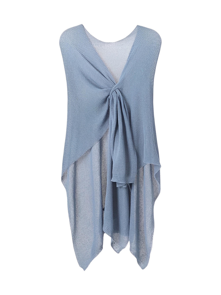 Châle léger en maille fine, châle femme doux, châle long cocooning, accessoire mode printemps été, châle respirant confortable, modèle Opianne
