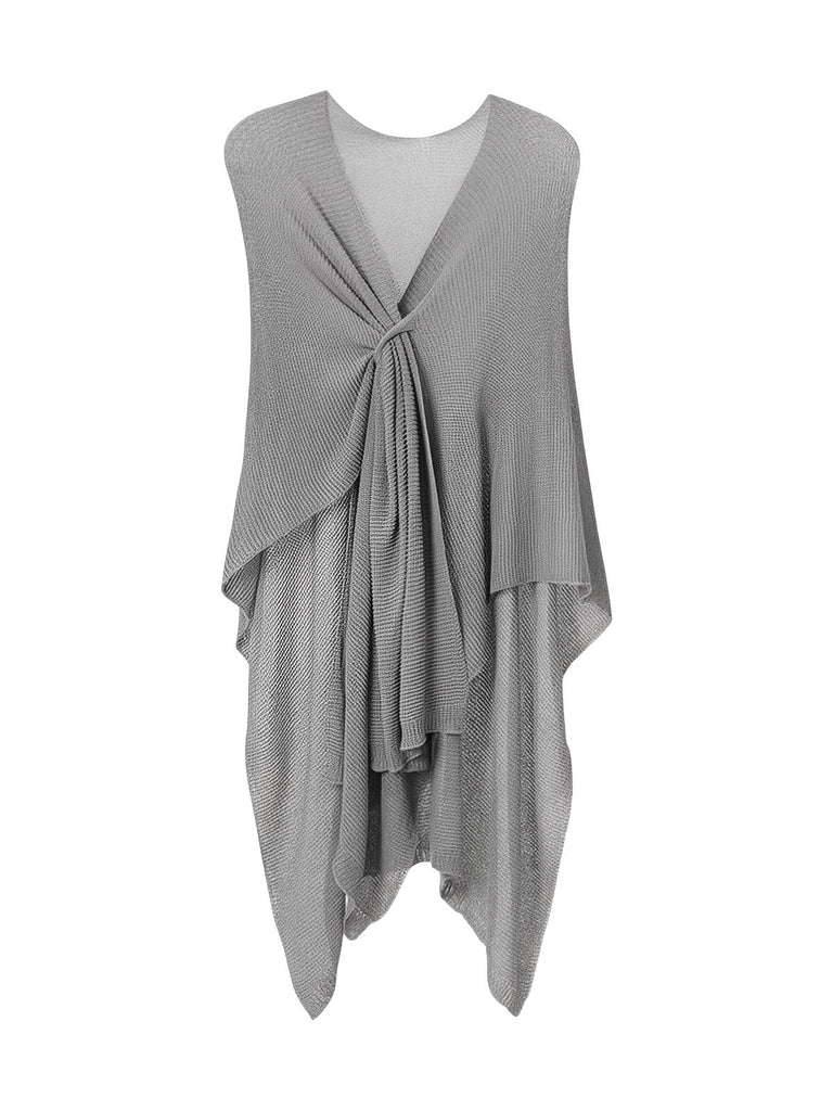 Châle léger en maille fine, châle femme doux, châle long cocooning, accessoire mode printemps été, châle respirant confortable, modèle Opianne