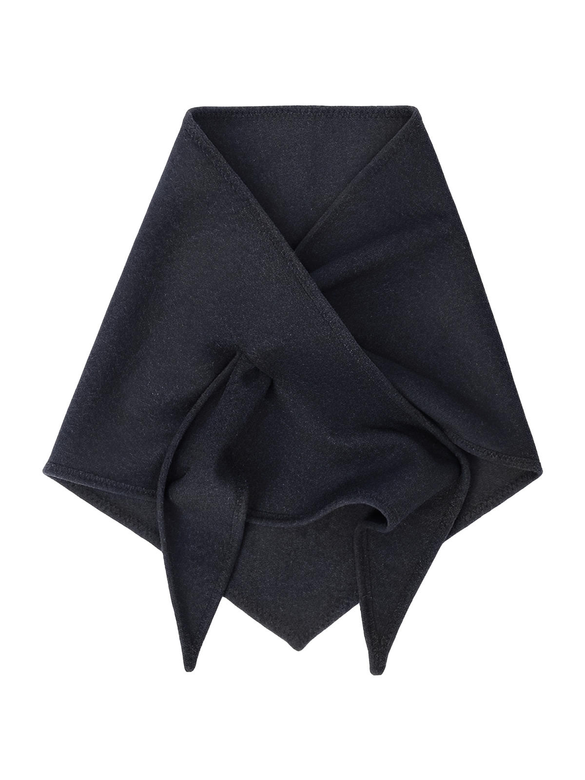 Châle triangle uni femme, écharpe douce hiver, châle chaud épaule, foulard grand format, accessoire mode minimaliste, modèle Azena - Châle - Gris foncé