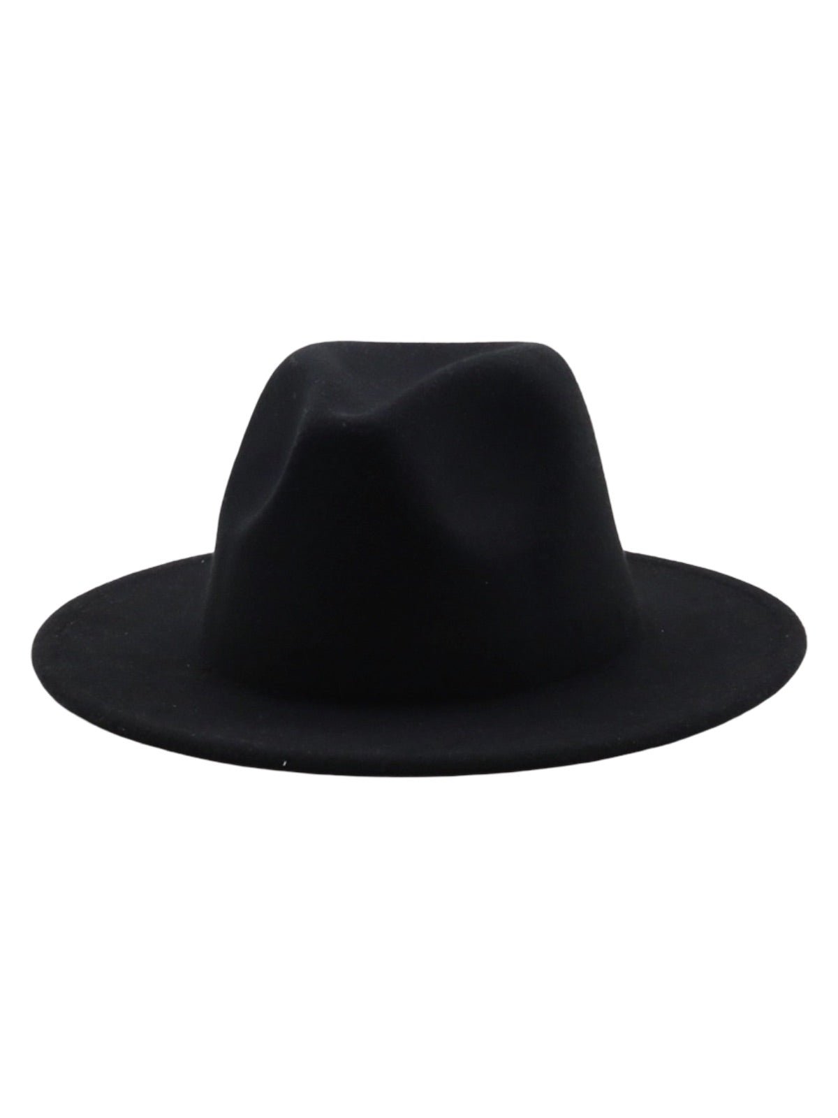 Chapeau feutre unisexe, fedora large bord, réglable bande intérieure, protection solaire UPF50+, feutre léger sans doublure, style urbain chic, modèle Nirma - Chapeau de paille - Noir