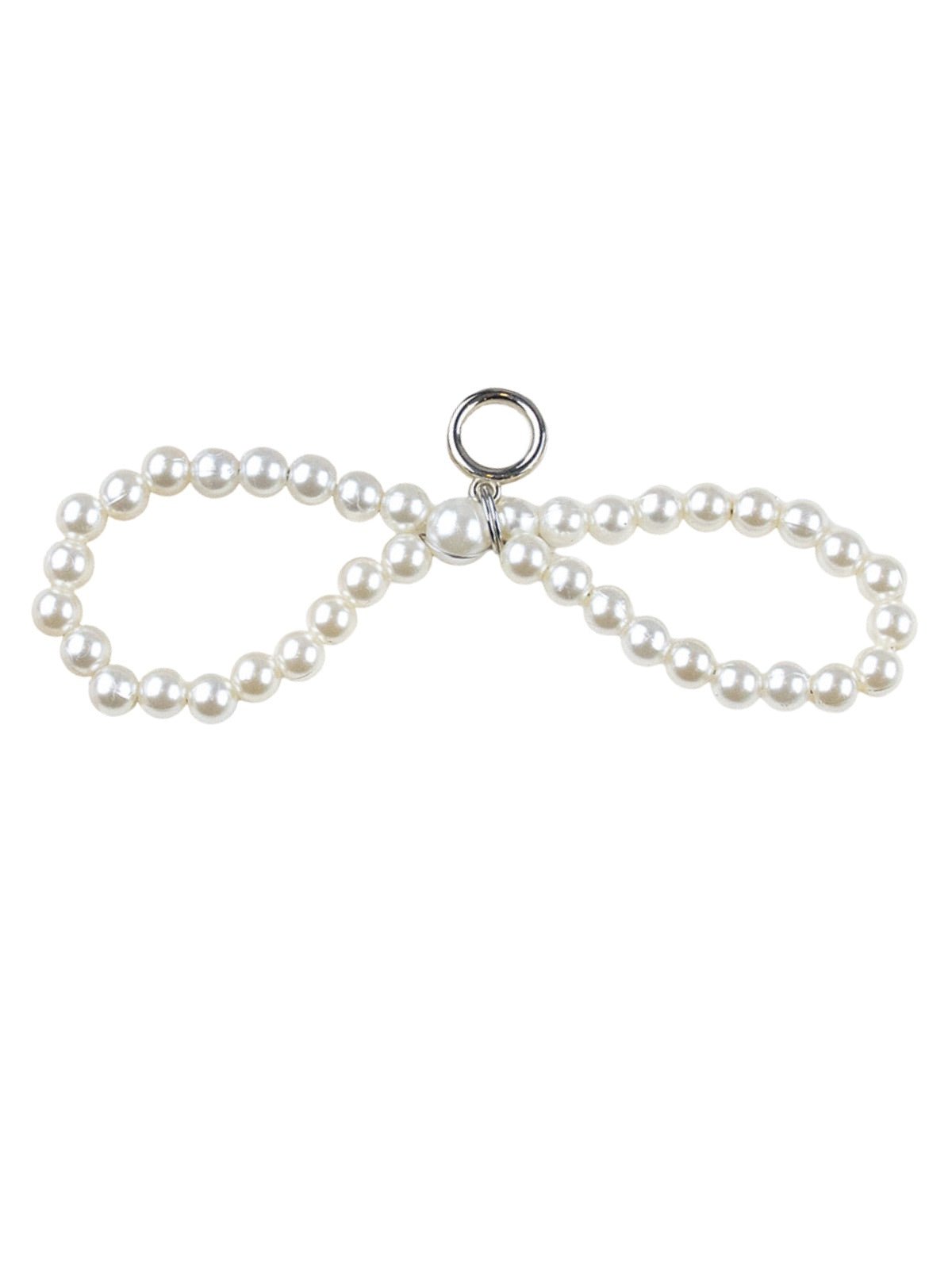 Charm pendentif perles, nœud papillon dentelle, bijou décoratif chaussures ou sac, accessoire perlé chic, breloque amovible féminine, modèle Rinza - charms - Style 6