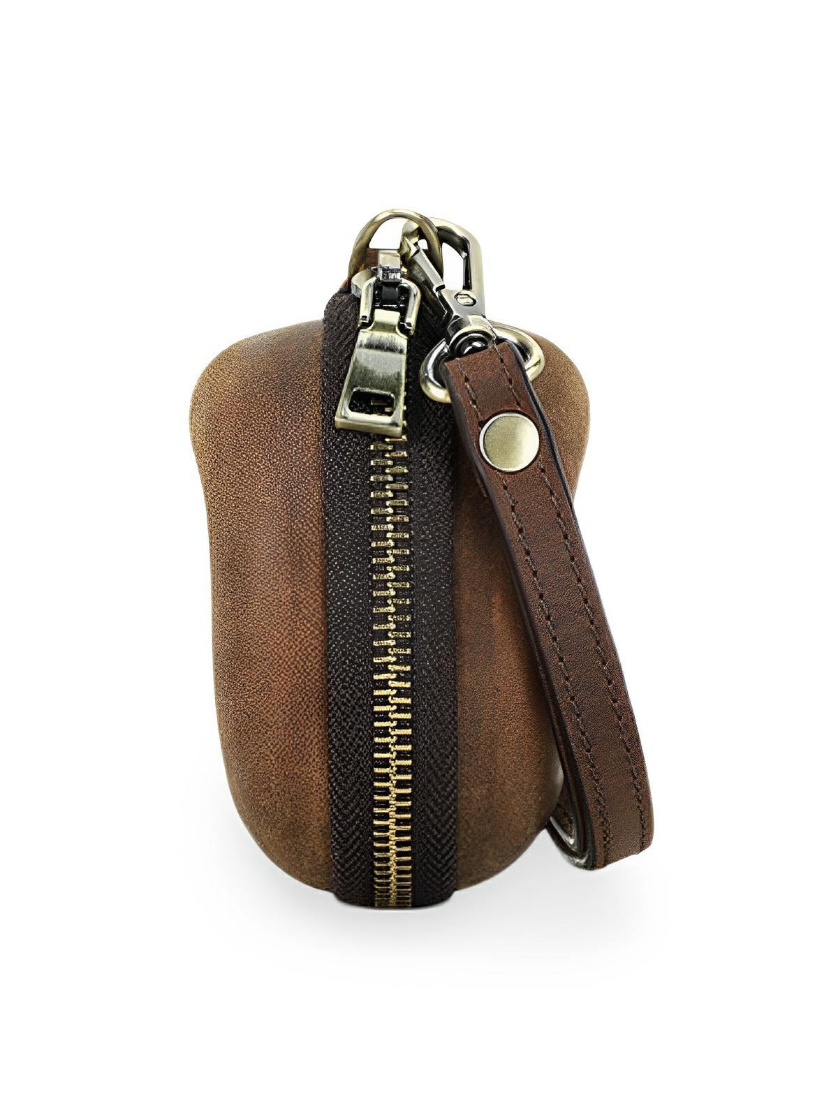 Coffret à montres, en cuir, forme arrondie, modèle Armandin - Coffret - Marron