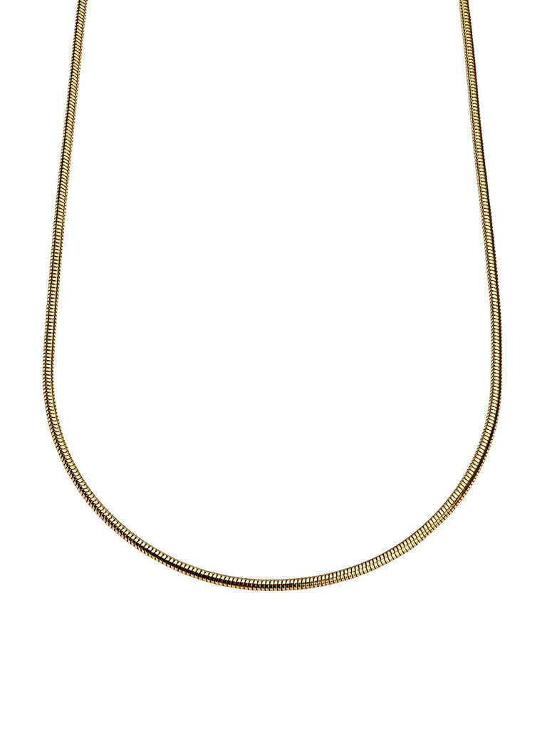 Collier à maille serpent en acier inoxydable, look moderne, modèle Romain - Collier - Or 45 cm