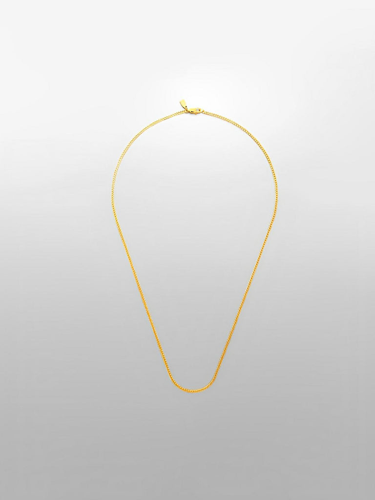 Collier chaîne cubaine homme, en acier inoxydable, style urbain, waterproof, modèle Loni - Collier - Or 55 cm