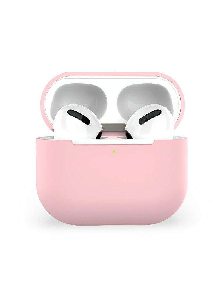 Coque de protection AirPods 3, protection antichoc, couleur unie, LED visible, modèle Nova - Écouteurs sans fil - Rose