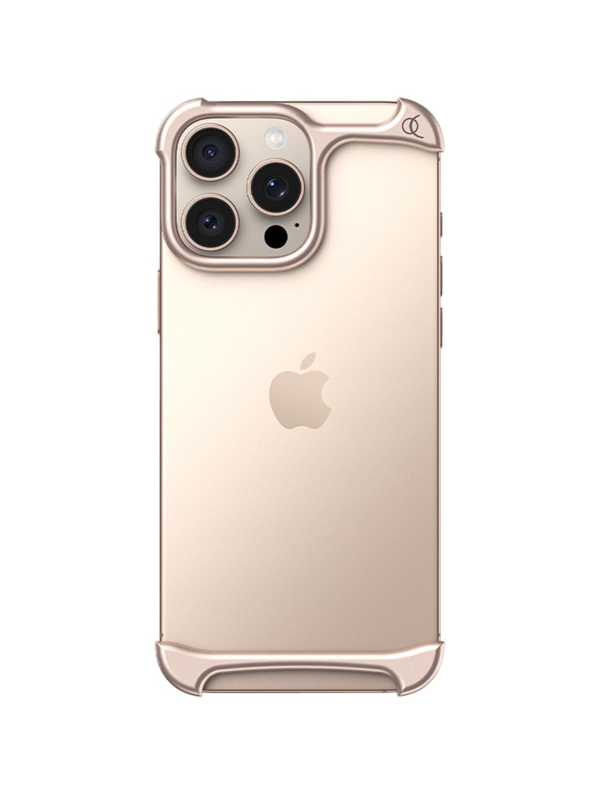Coque iPhone métal fin signature, design aérien exclusif, protection caméra intégrale, style premium, sensation ultra légère, modèle Zarek - Coque iPhone - Or iPhone 13