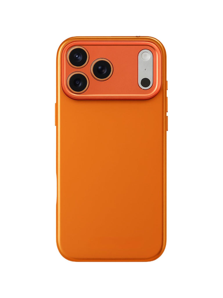 Coque iPhone silicone liquide, douce au toucher, protection intégrale, antichoc, design mat, rebords caméra renforcés, modèle Zerbi - Coque iPhone - Orange iPhone 13