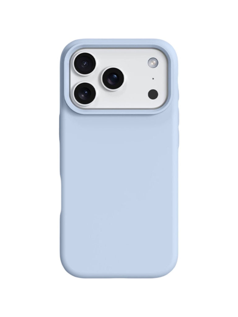 Coque iPhone silicone liquide, douce au toucher, protection intégrale, antichoc, design mat, rebords caméra renforcés, modèle Zerbi - Coque iPhone - Bleu clair iPhone 13