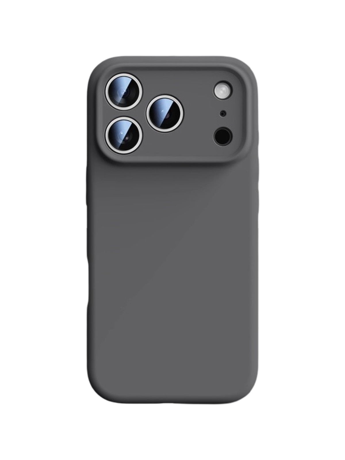 Coque iPhone silicone liquide, douce au toucher, protection intégrale, antichoc, design mat, rebords caméra renforcés, modèle Zerbi - Coque iPhone - Gris sidéral iPhone 13