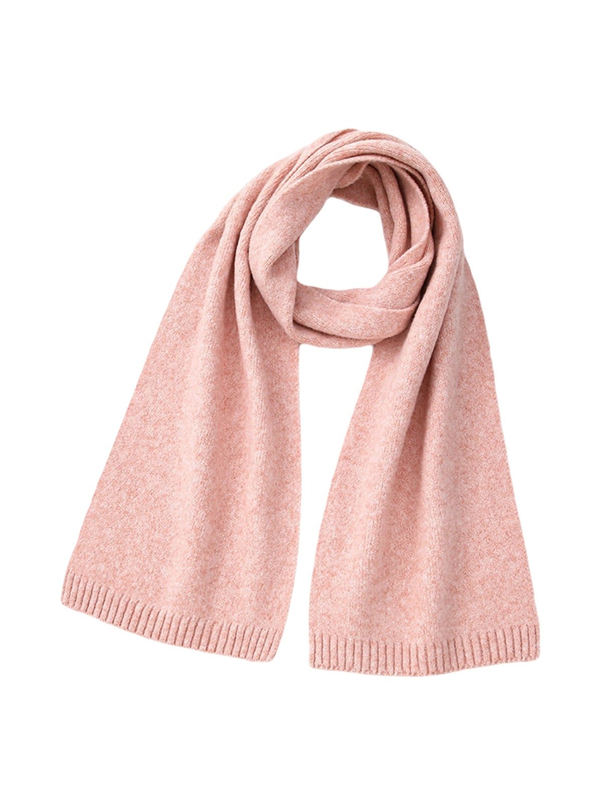 Écharpe douce en laine, maille épaisse hiver, toucher duveteux, unisexe, look cosy, chaude et confortable, coloré, modèle Wiza - Écharpe - Rose