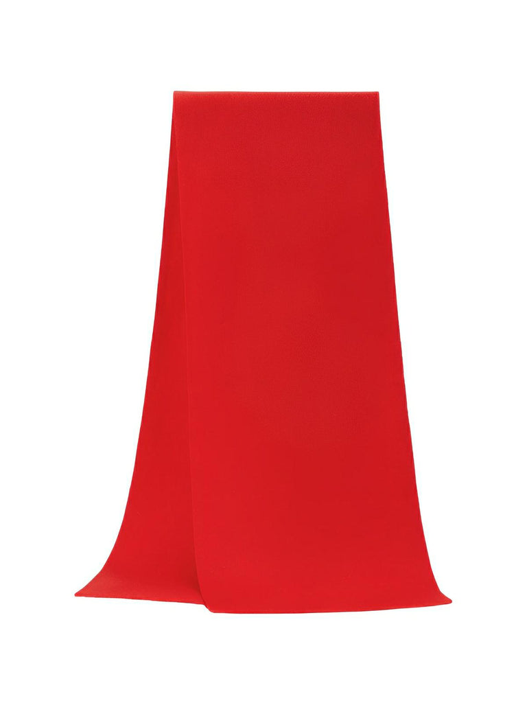 Écharpe en laine douce unie, format long, chaleur hivernale, confort naturel, style épuré, modèle Bérénice - Écharpe - Rouge
