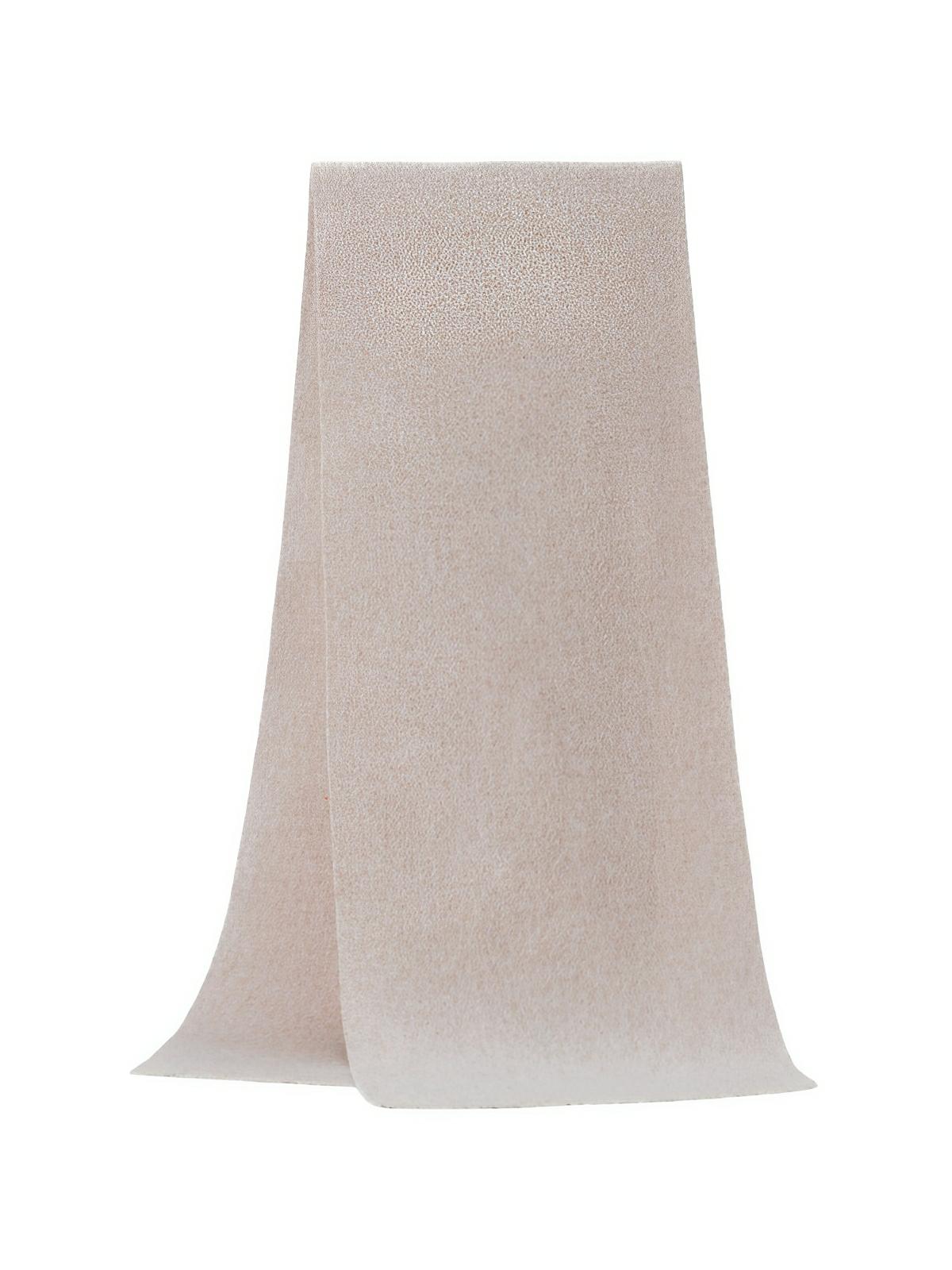 Écharpe en laine douce unie, format long, chaleur hivernale, confort naturel, style épuré, modèle Bérénice - Écharpe - Taupe