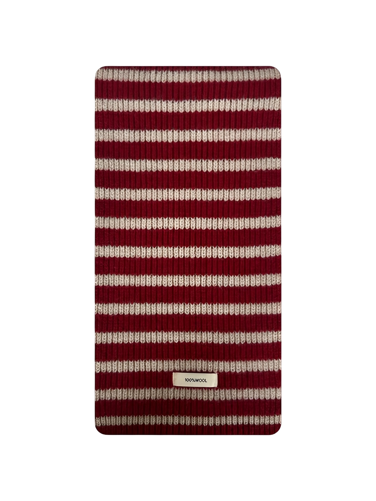 Striped wool scarf, warm and soft knit, trendy winter accessory, wide colorful stripes, daily warmth and comfort, Harria model