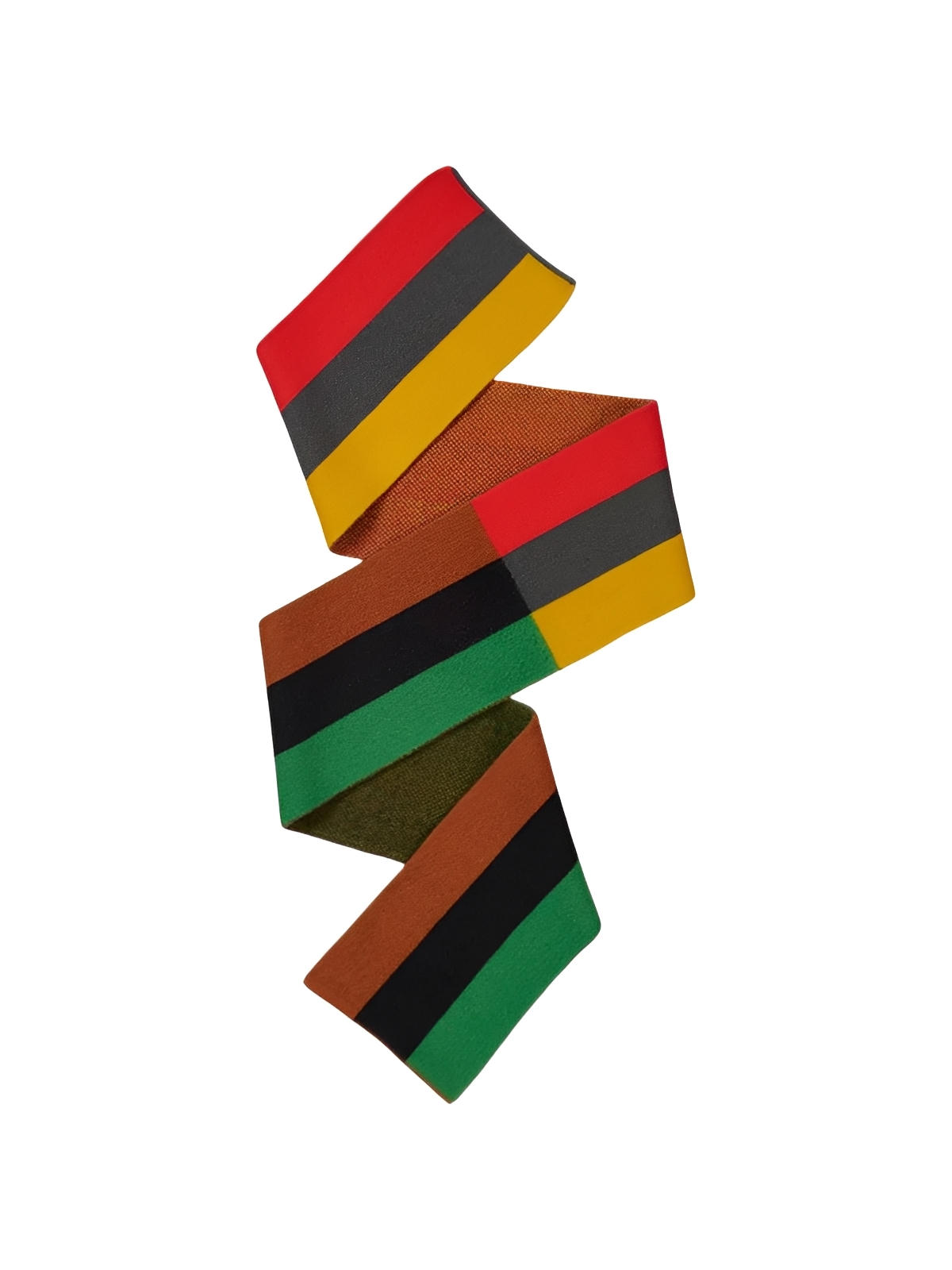 Sciarpa lunga a righe multicolore, lana soffice e morbida, calda e leggera, maglia fine per l'inverno, accessori moda colorati, modello Nadum