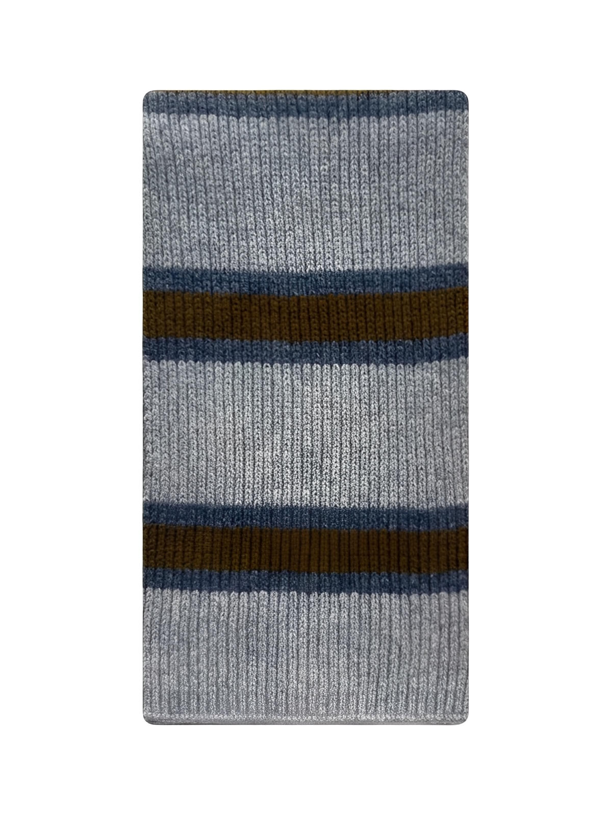 Sciarpa a righe invernale da donna, lana morbida e calda, motivo a larghe righe, lavorata a maglia grossa, stile vintage grafico, modello Zodia