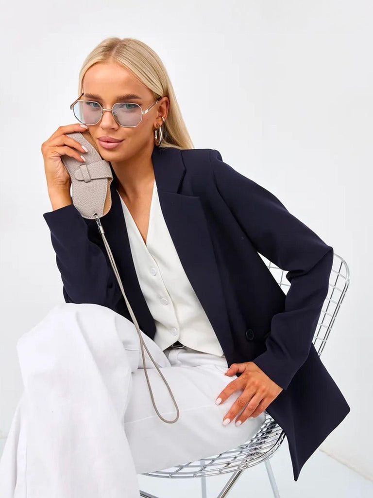 Étui lunettes simili vegan, porte - lunettes tour de cou, étui souple compact, accessoire lunettes mode, pochette lunettes femme, modèle Evelina - Coffret - Gris