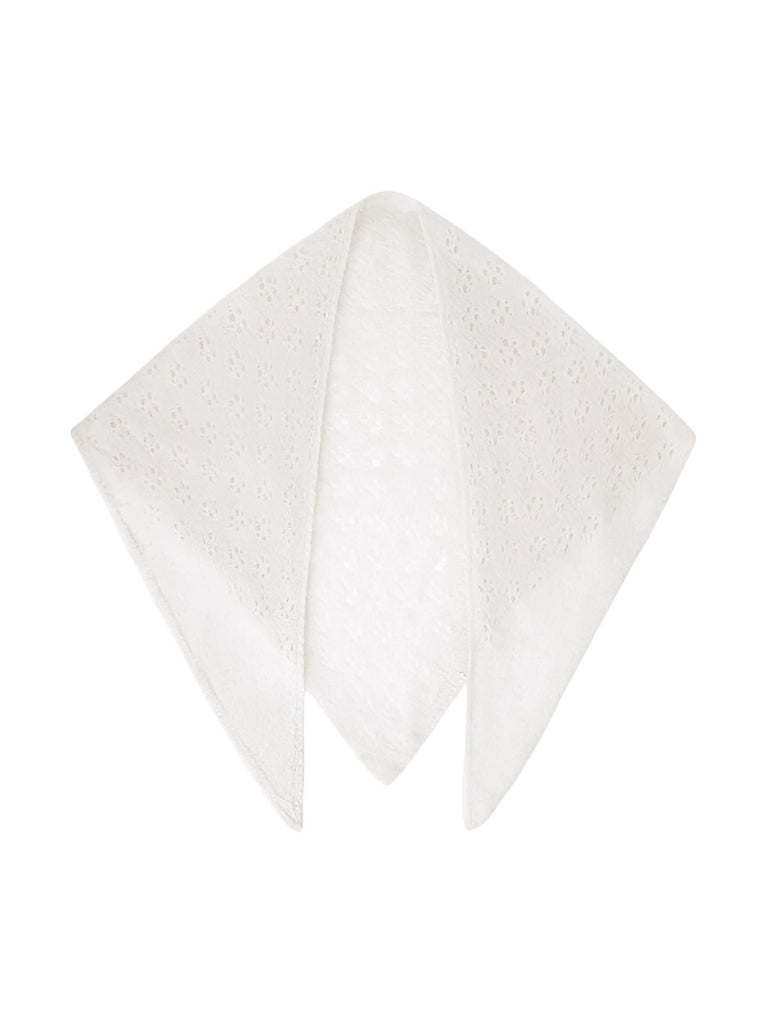 Foulard triangolare in lana, maglia traforata morbida, sciarpa invernale da donna, stile punk e streetwear, colori pastello, modello Civic