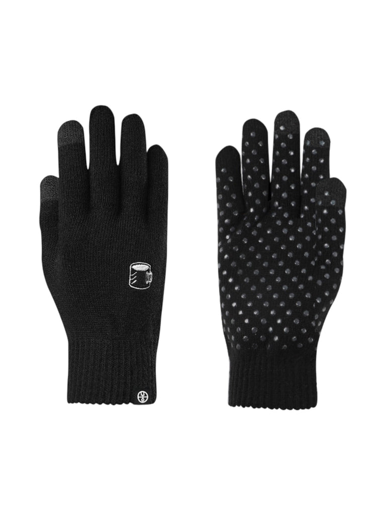Gant hiver tactile, protection thermique main, accessoires ski antidérapants, doublure chaude, broderie discrète, modèle Loki - Gants - Noir