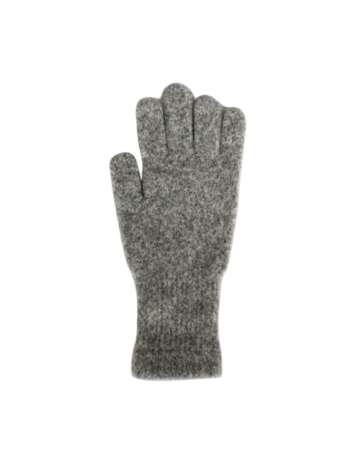 Gants en maille douce, gants hiver femme, gants longs tricotés, gants chauds doux au toucher, gants colorés unis, gants tactiles laine mélangée, modèle Kinz - Écharpe - Gris
