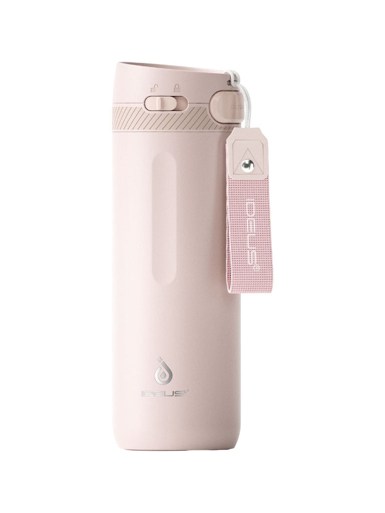 Gourde isotherme IDEUS, bouteille inox 304, double paroi, 600ml, conservation chaud froid, couvercle verrouillable, bouchon étanche, design sport, facile à nettoyer, modèle Torus - Gourde et Thermos - Rose