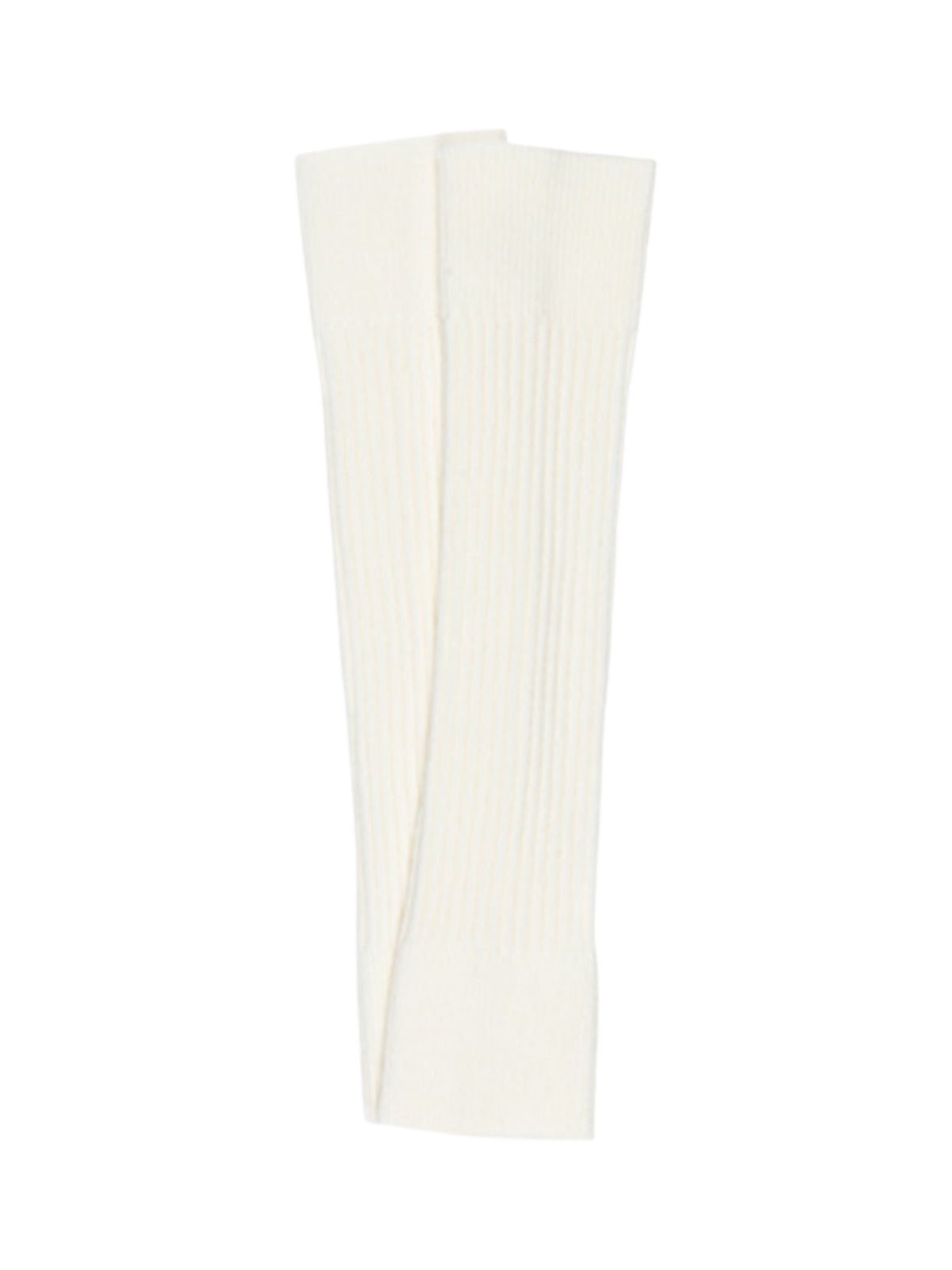Guêtre femme, maille côtelée chaude, accessoire de danse et yoga, protection thermique élégante, modèle Irène - Guêtre - Blanc