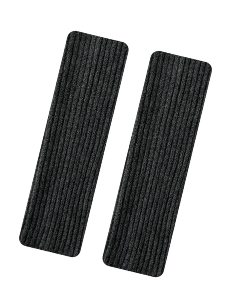 Guêtres chaudes femme, tricot côtelé doux, style décontracté, accessoires d’hiver, confort thermique, look moderne, couleurs variées, modèle Vadine - Guêtre - Gris