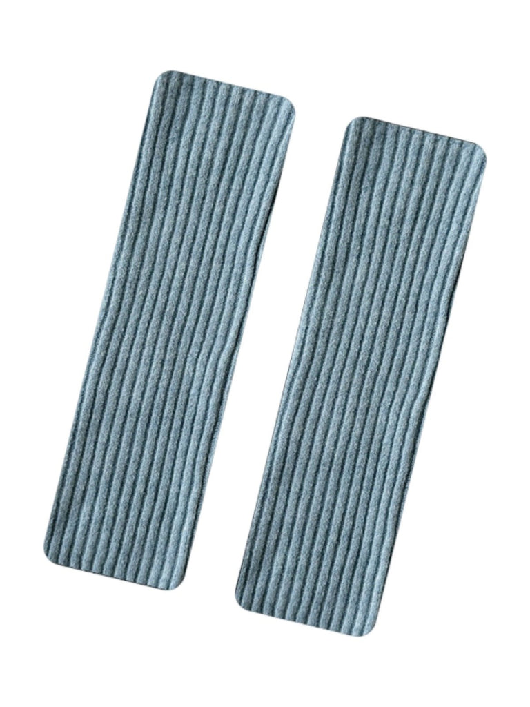 Guêtres chaudes femme, tricot côtelé doux, style décontracté, accessoires d’hiver, confort thermique, look moderne, couleurs variées, modèle Vadine - Guêtre - Bleu