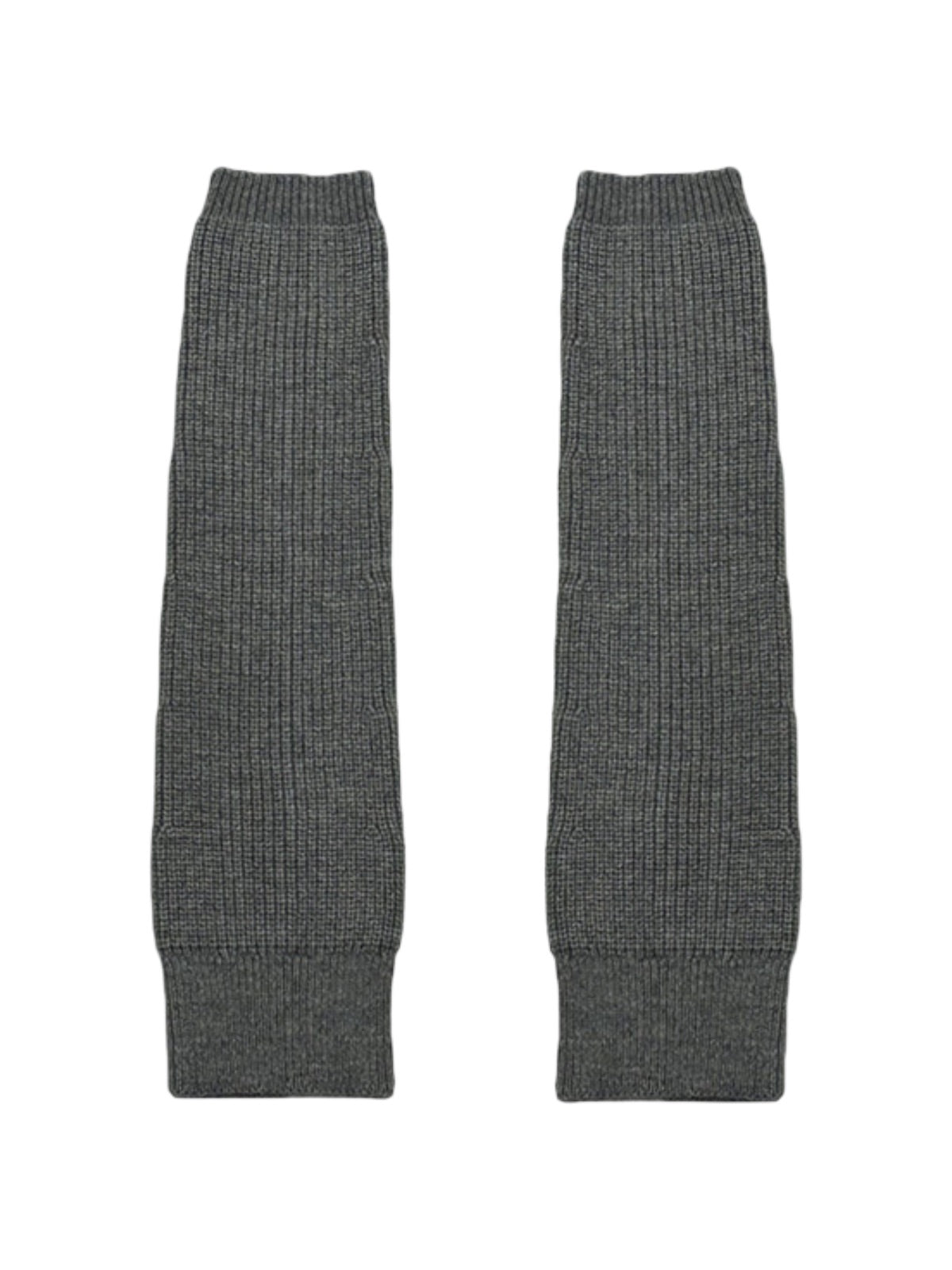 Guêtres femme, chaussettes hautes tricotées, accessoires jambes hiver, maille chaude douce, yoga danse streetwear, modèle Komine - Guêtre - Gris