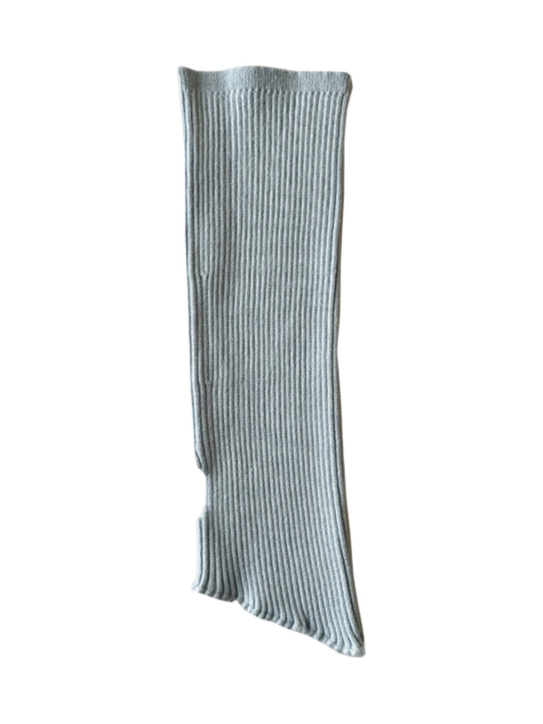 Guêtres femme, guêtres tricot, hautes, chaussettes sans pied, accessoires automne hiver, guêtres chaudes et colorées, modèle Wunzy - Guêtre - Gris