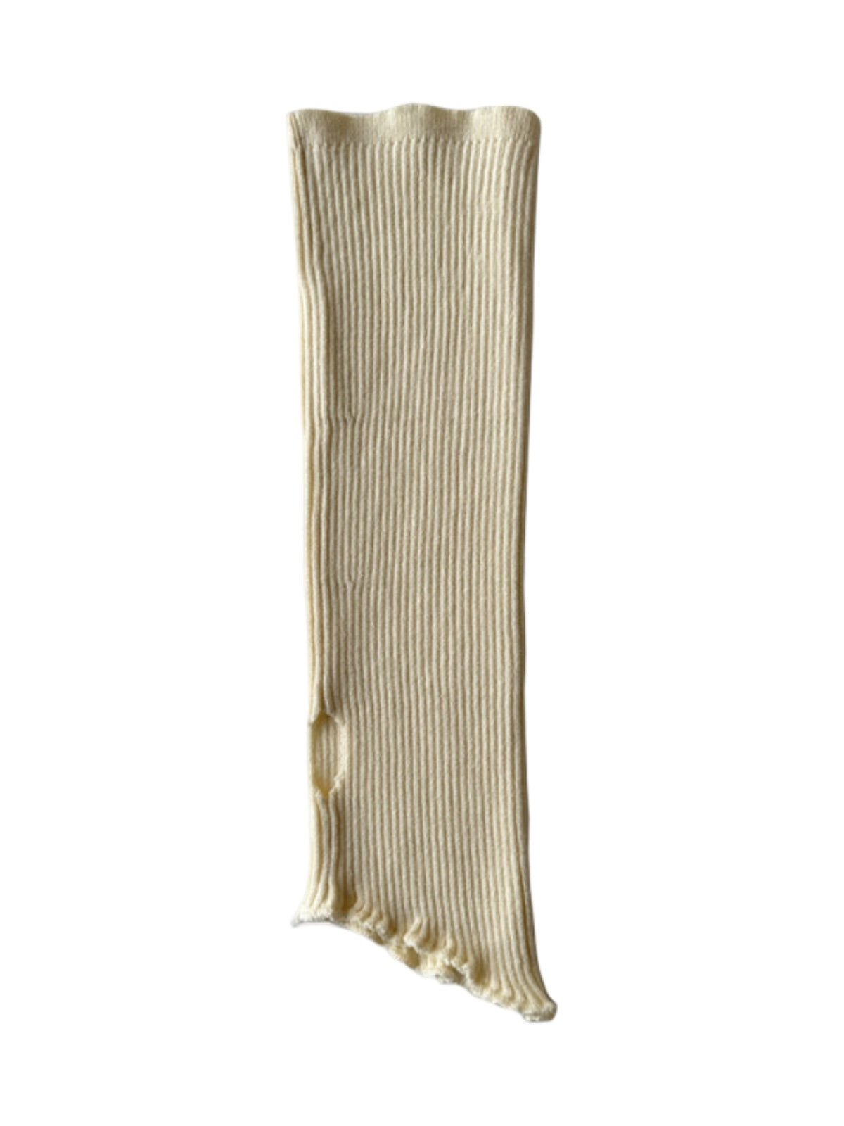 Guêtres femme, guêtres tricot, hautes, chaussettes sans pied, accessoires automne hiver, guêtres chaudes et colorées, modèle Wunzy - Guêtre - Beige