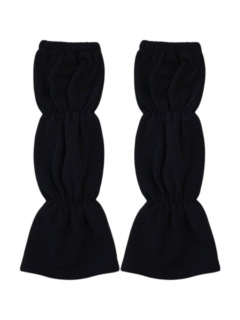 Guêtres femme hiver, accessoires chauds Y2K, jambières polaires épaisses, mode automne hiver, confort doux et stylé, modèle Hilaire - Guêtre - Noir