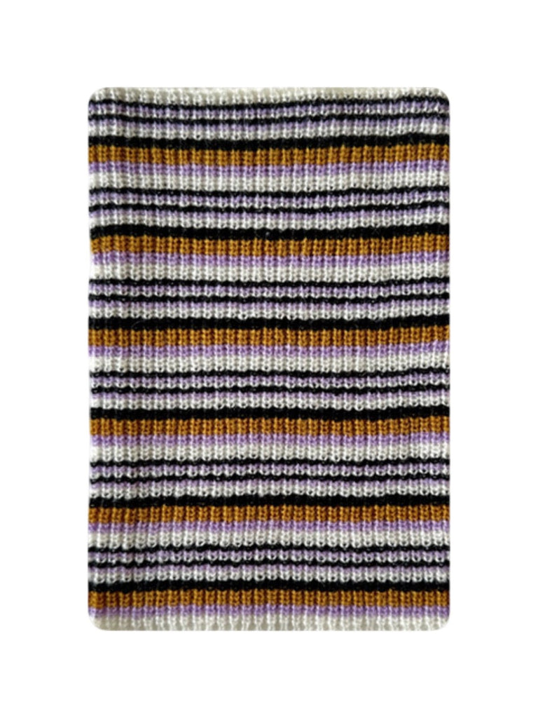 Guêtres oversize tricotées rayées femme, guêtres chaudes laine acrylique, accessoires mode hiver, guêtres hautes colorées, protection jambes stylée, modèle Cérine - Guêtre - Blanc