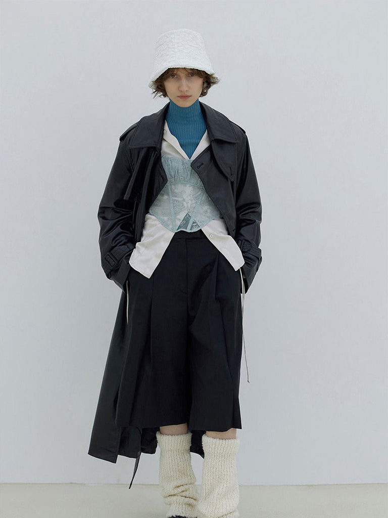 Guêtres tricotées chaudes, en laine mélangée, guêtres hautes femme, accessoires hiver confortables, cache - jambes doux et épais, modèle Hapie - Guêtre - Blanc