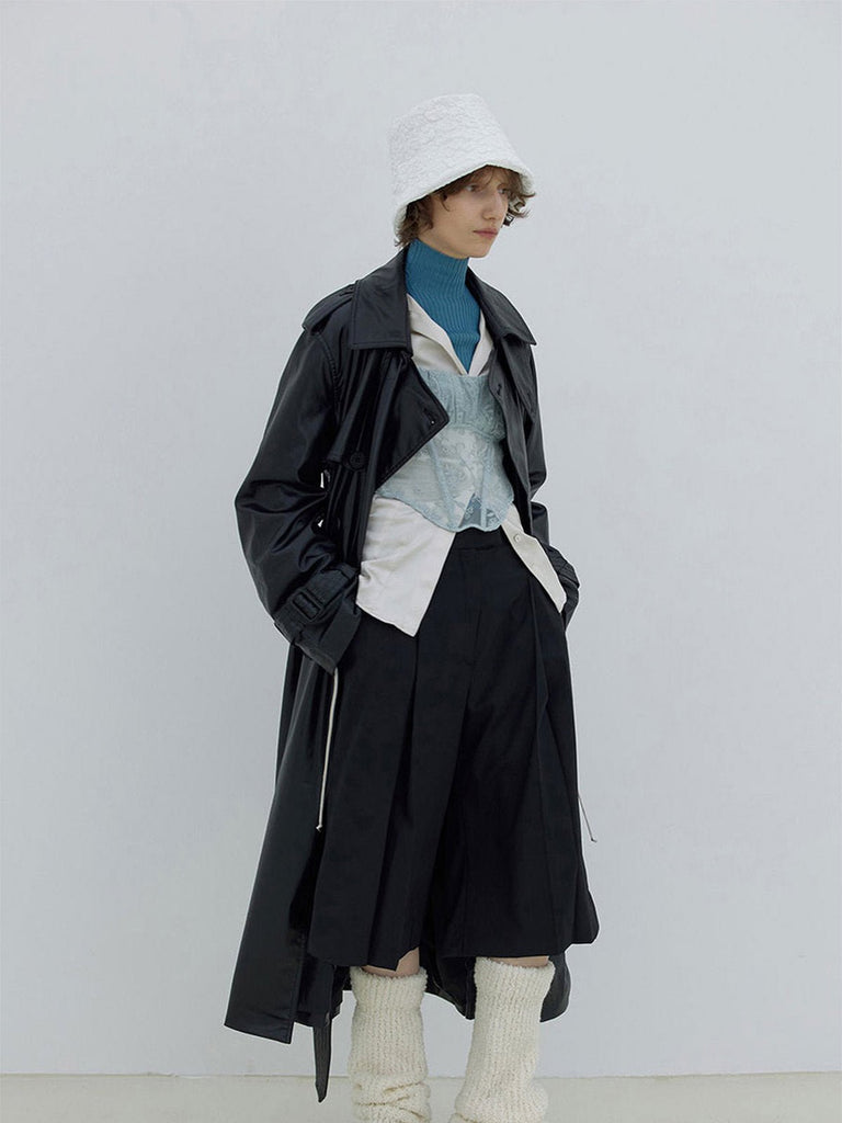 Guêtres tricotées chaudes, en laine mélangée, guêtres hautes femme, accessoires hiver confortables, cache - jambes doux et épais, modèle Hapie - Guêtre - Blanc
