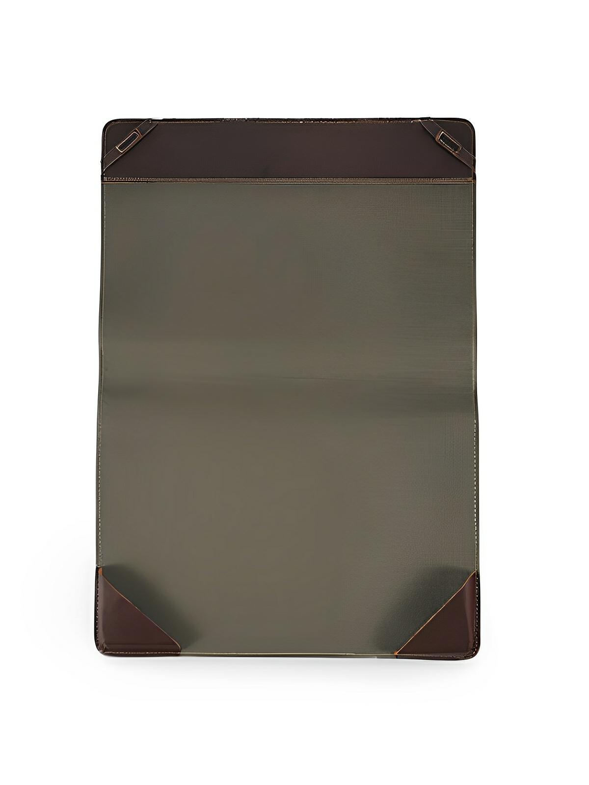 Housse MacBook Pro Air 13,3 pouces en cuir véritable, protection premium, étui support ergonomique, modèle Hercule - Housse - Café