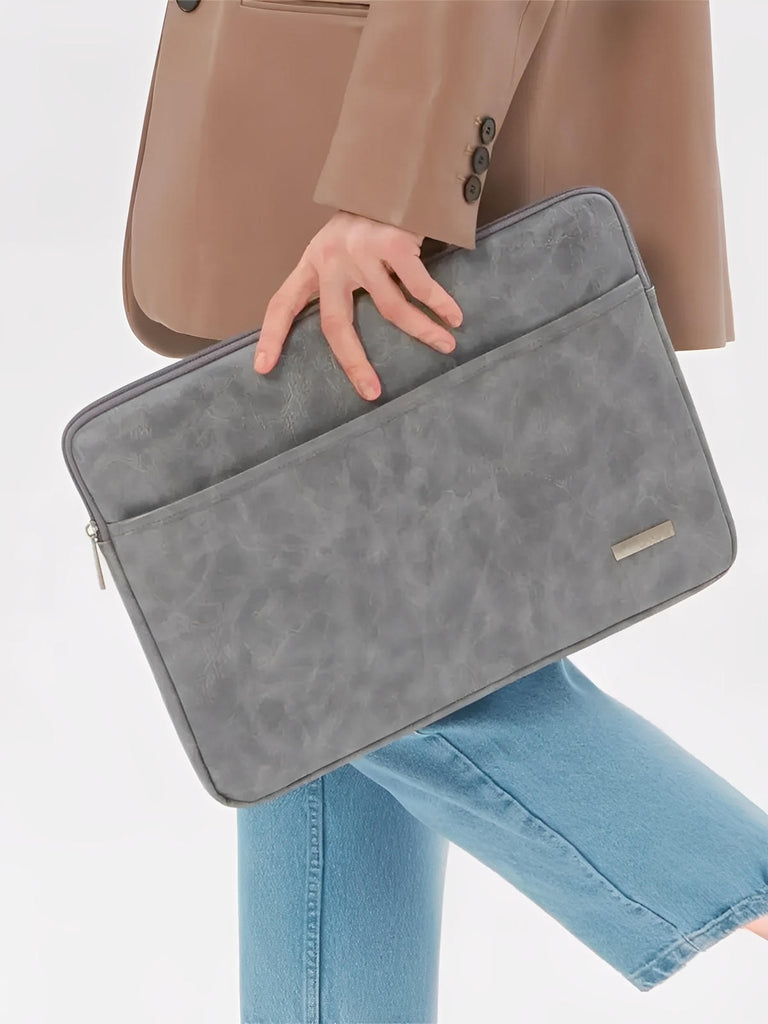 Housse ordinateur portable, protection antichoc, intérieur doux, fermeture éclair, sac d'ordinateur, modèle Roxane - Housse - Gris 11"