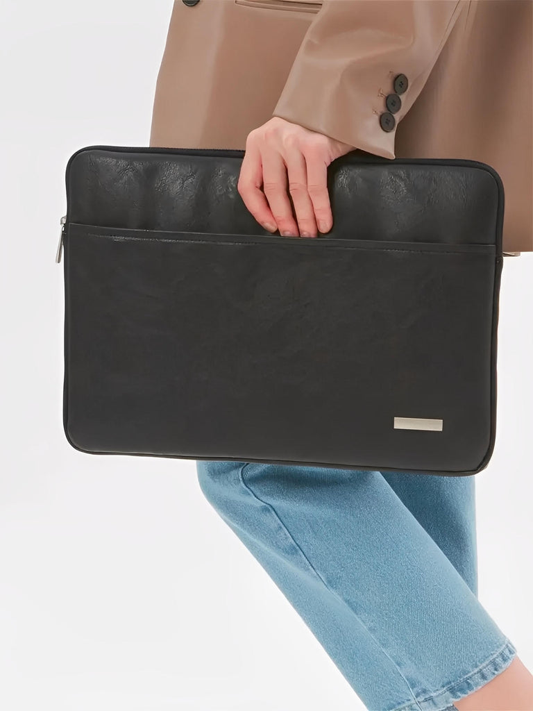 Housse ordinateur portable, protection antichoc, intérieur doux, fermeture éclair, sac d'ordinateur, modèle Roxane - Housse - Noir 11"