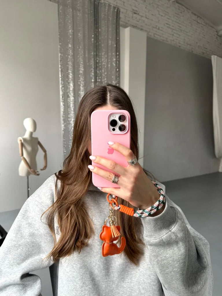 Sleutelhanger kat, zachte sleutelhanger, telefoonkoord, fantasie bedel, trendy accessoire, model Cata
