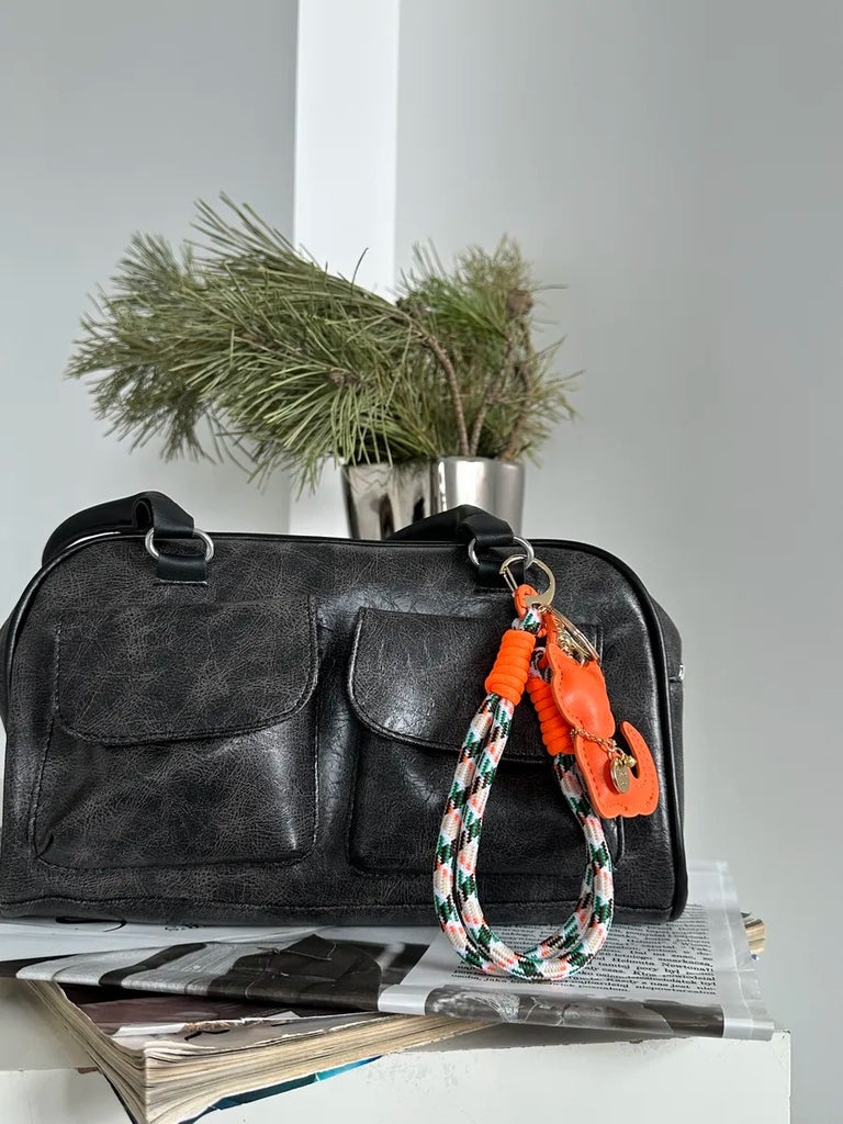 Sleutelhanger kat, zachte sleutelhanger, telefoonkoord, fantasie bedel, trendy accessoire, model Cata