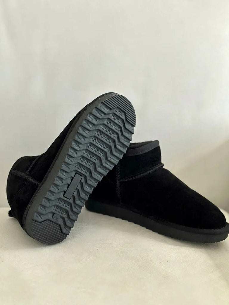 Pantofole donna inverno, pantofole imbottite calde da interno antiscivolo, stivaletti corti comfort, modello Nezdine